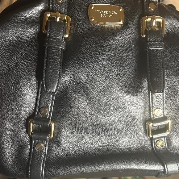 Michael Kors Black Satchel with Gold Hardware - Picture 1 of 1